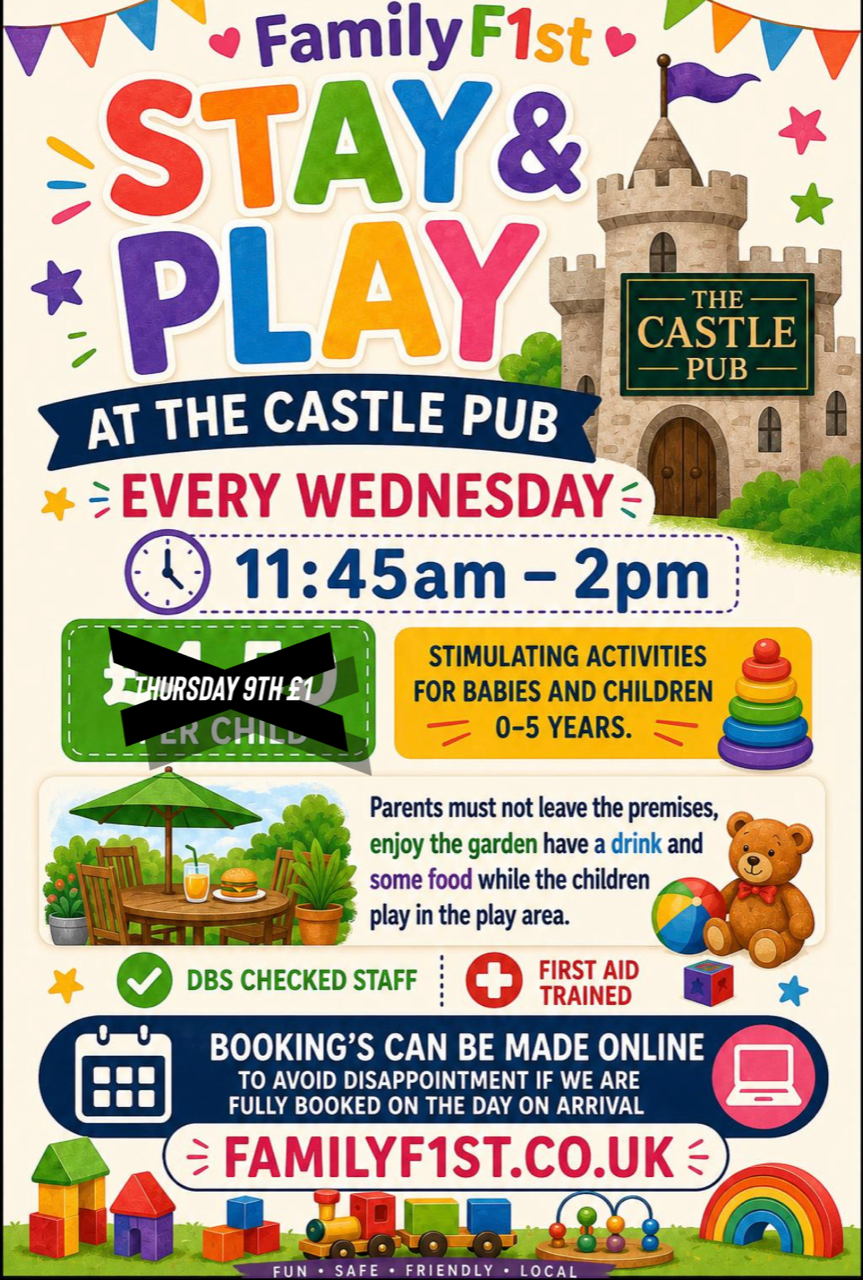 FamilyF1st Stay & Play - Every Wednesday at The Castle Tooting